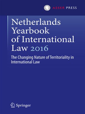 cover image of Netherlands Yearbook of International Law 2016